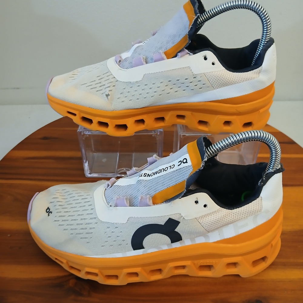 On Cloudmonster Women 7.5 Fawn Tumeric Running Shoes Sneakers 61.98652